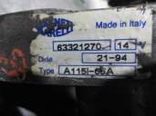 Recambio de alternador para fiat punto berl. (176) 1.1 referencia OEM IAM 63321270 A115I MAGNETI MARELLI