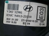 Replacement instrument cluster for Hyundai Elantra (XD) 1.6 16V CAT OEM IAM reference 940132D210 