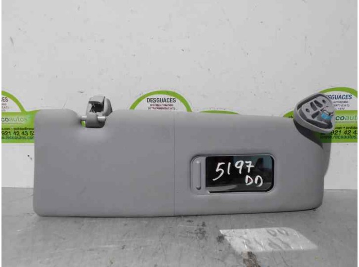 Recambio de parasol derecho para bmw serie 1 berlina (e81/e87) 120d referencia OEM IAM 51167252506 