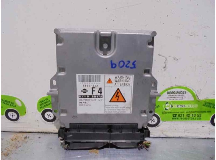 Recambio de centralita motor uce para nissan almera (n16/e) 2.2 dci diesel cat referencia OEM IAM B371MBN87A MB2758003223 DENSO