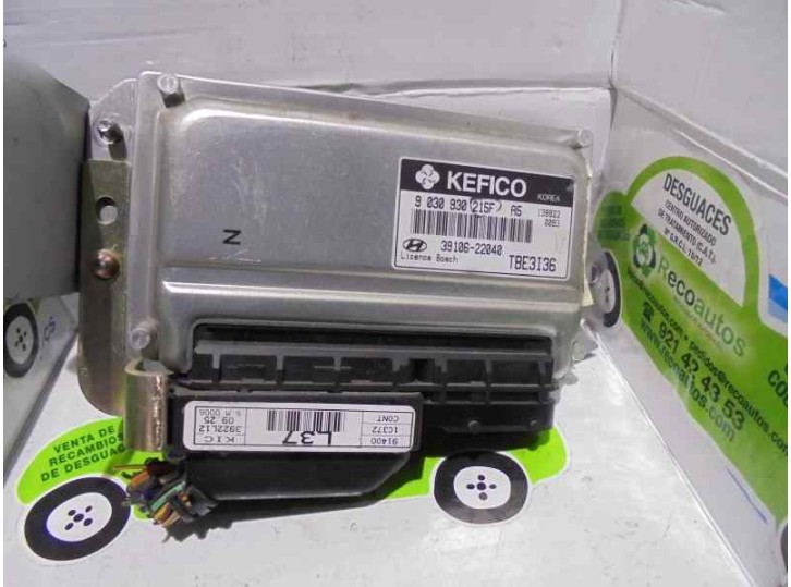 Replacement engine ECU for Hyundai Getz (TB) 1.3 12V cat OEM IAM reference 3910622040 9030930215F KEFICO