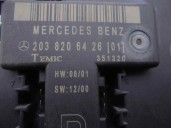 Recambio de centralita cierre para mercedes-benz clase c (w203) sportcoupe 2.2 cdi cat referencia OEM IAM 2038206426 351320 TEMI