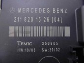 Recambio de centralita cierre para mercedes-benz clase e (w211) berlina 2.6 cat referencia OEM IAM 2118201526 356805 TEMIC