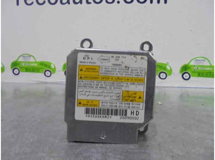 Recambio de centralita airbag para chevrolet kalos 1.2 cat referencia OEM IAM 96430714 7088904 