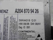 Recambio de centralita airbag para mercedes-benz clase c (w204) berlina 2.2 cdi cat referencia OEM IAM A2048709426 5WK44318 