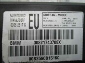 Recambio de airbag lateral delantero izquierdo para bmw serie 3 berlina (e46) 316i referencia OEM IAM 30821743708X 00B256CB1516C