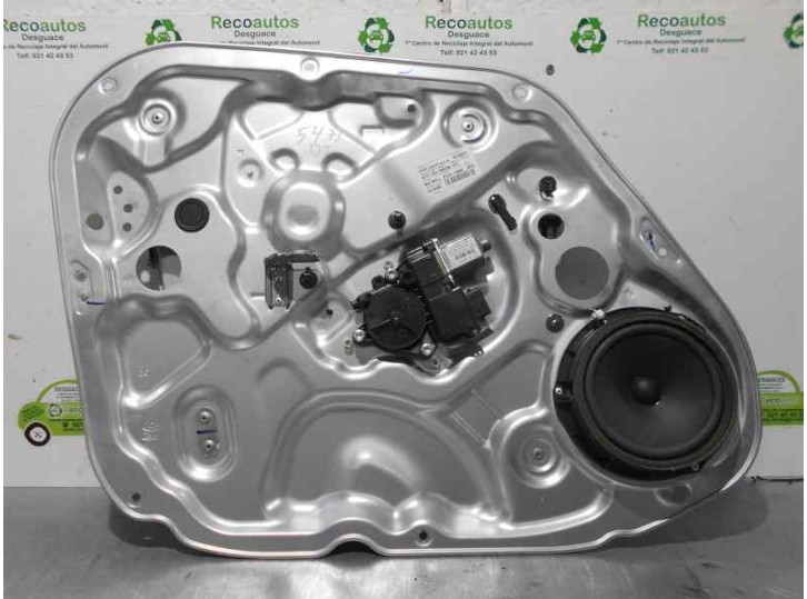 Replacement front left window regulator for Hyundai ix20 1.6 CRDi CAT OEM IAM reference 824011P000 6 PINS 5 DOORS.