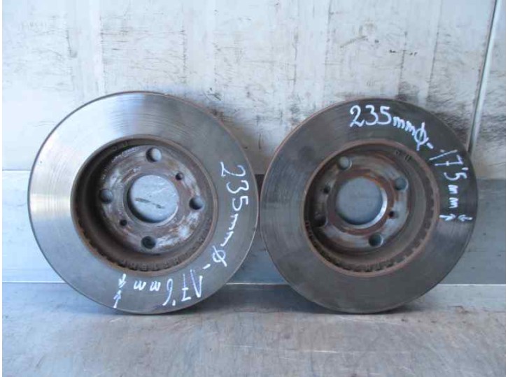 Recambio de disco freno delantero para toyota yaris (ncp1/nlp1/scp1) 1.4 turbodiesel cat referencia OEM IAM 4351252040  