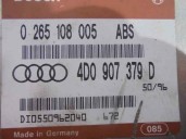 Recambio de centralita abs para audi a6 berlina (c4) 2.6 v6 cat (abc) referencia OEM IAM 4D0907379D 0265108005 BOSCH