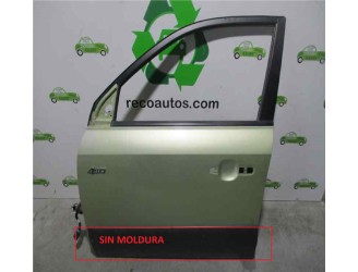 Replacement front left door for Hyundai Tucson (JM) 2.0 CRDi CAT OEM IAM reference 760032E050 LIGHT GREEN 5D