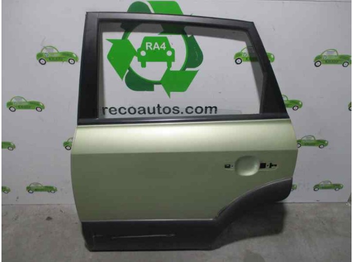 Replacement rear left door for Hyundai Tucson (JM) 2.0 CRDi CAT OEM IAM reference 770032E050 LIGHT GREEN 5 DOORS