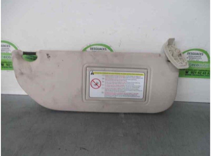 Replacement right sun visor for Citroën C4 Saloon 1.6 16v cat (NFU / TU5JP4) OEM IAM reference 