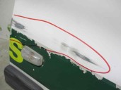 Recambio de aleta delantera derecha para peugeot partner (s1) 1.9 diesel referencia OEM IAM 7841K0 BLANCA,ROTULADA 