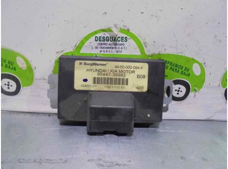Replacement automatic gearbox control unit for Hyundai Tucson (JM) 2.0 CRDi CAT OEM IAM reference 9544739982 4450000094K BORGWAR