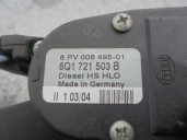 Recambio de potenciometro pedal para volkswagen polo (9n1) 1.9 tdi referencia OEM IAM 6Q1721503B 6PV00849501 HELLA