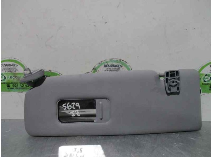 Recambio de parasol izquierdo para bmw serie 1 berlina (e81/e87) 120d referencia OEM IAM 51167252505 51167252505 