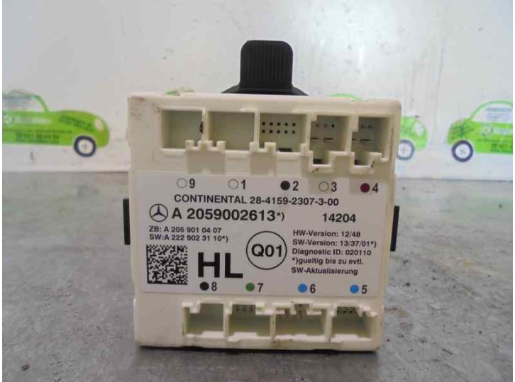 Recambio de centralita cierre para mercedes-benz clase c (w205) lim. c 220 cdi bluetec (205.004) referencia OEM IAM A2059002613 