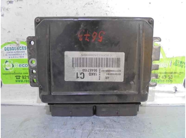 Recambio de centralita motor uce para chevrolet tacuma 1.6 cat referencia OEM IAM 96487150 S010016037E1 