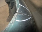 Recambio de paragolpes trasero para lancia delta td ls referencia OEM IAM 0183109799 VERDE 3 PUERTAS