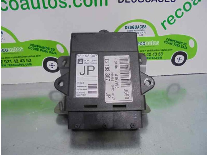 Recambio de centralita cierre para opel signum 1.9 16v cdti cat (z 19 dth / lrd) referencia OEM IAM 13193367 5WK46004 SIEMENS
