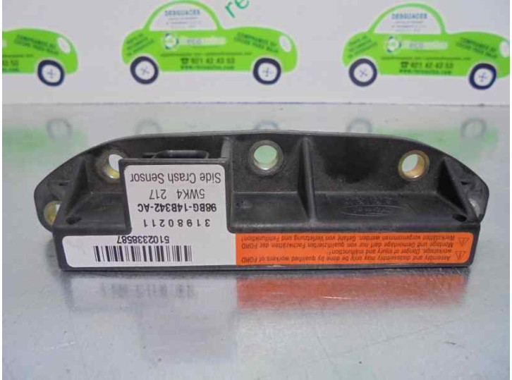Replacement airbag sensor for Ford Cougar (MC) V6 OEM IAM reference 98BG14B342AC 5WK4217 SIEMENS