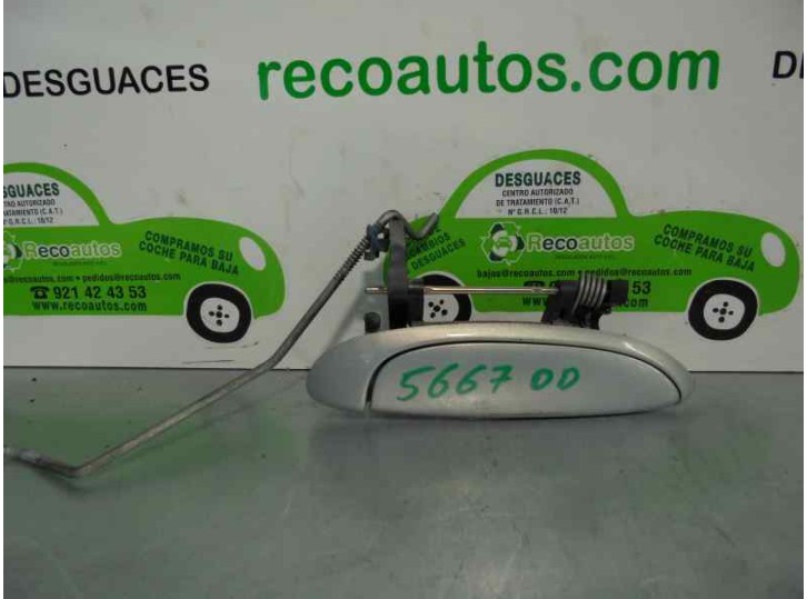 Recambio de maneta exterior delantera derecha para renault clio ii fase i (b/cbo) 1.9 d alize referencia OEM IAM 7700426087 CAJA