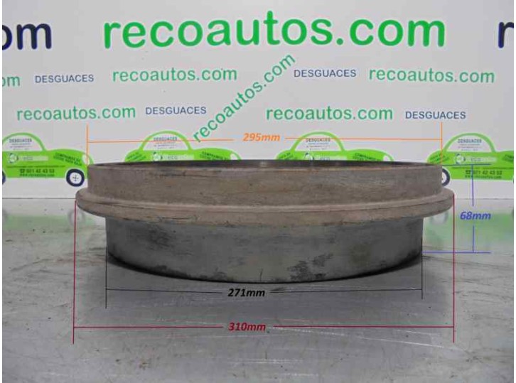 Replacement rear brake drum for Suzuki Vitara SE/SV (ET) 2.0 turbodiesel CAT OEM IAM reference 
