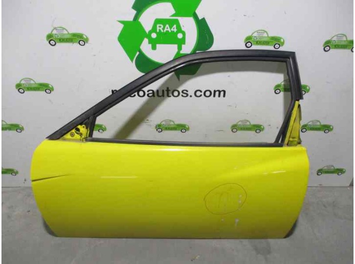 Replacement left front door for Fiat Coupe (175) 2.0 16V CAT OEM IAM reference 46306799 YELLOW 2 DOORS