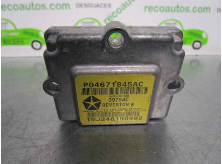 Recambio de sensor airbag para chrysler pt cruiser (pt) 1.6 16v cat referencia OEM IAM P04671845AC 39754C 
