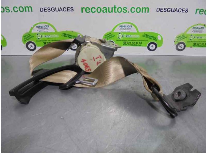 Replacement rear left seat belt for Volkswagen Passat saloon (3C2) 2.0 TDI OEM IAM reference 3C5857805G 4 P