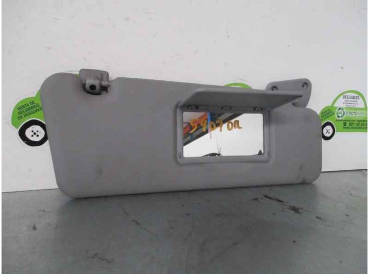 Replacement right sun visor for Citroën Xsara sedan 1.9 turbodiesel OEM IAM reference 