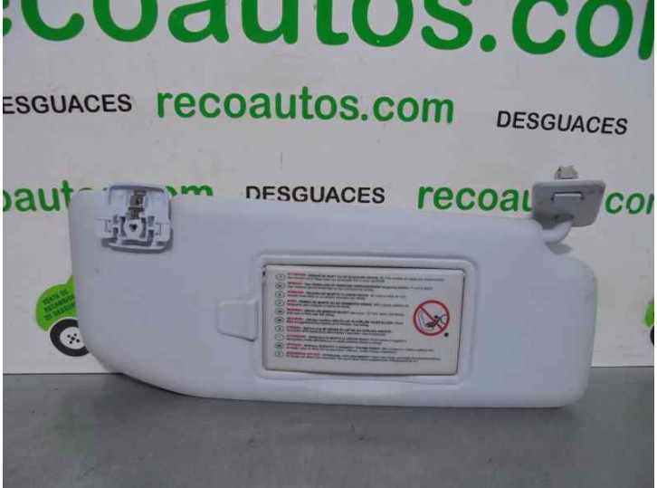 Recambio de parasol derecho para peugeot 208 1.4 hdi fap referencia OEM IAM 