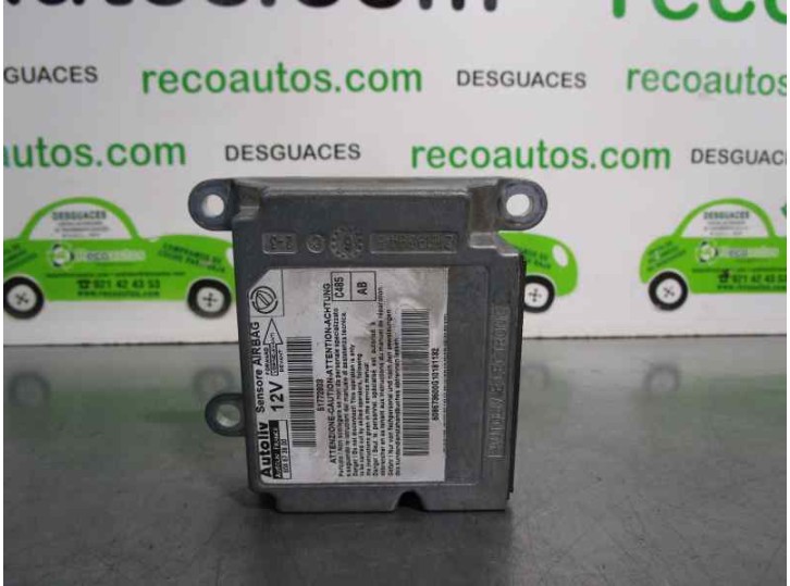 Recambio de centralita airbag para fiat doblo cargo (223) 1.2 cat referencia OEM IAM 51772803 608673600 AUTOLIV