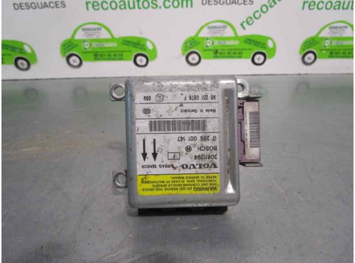 Recambio de centralita airbag para volvo v40 familiar 1.9 turbodiesel referencia OEM IAM 30611294 0285001147 BOSCH