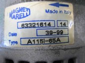 Recambio de alternador para fiat punto berlina (188) 1.9 diesel eco referencia OEM IAM 63321614 A115I MAGNETI MARELLI