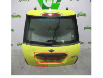 Recambio de porton trasero para mini r50 , r53 16v turbodiesel cat referencia OEM IAM AMARILLO 3 PUERTAS