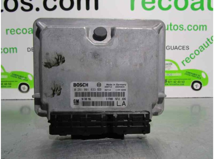 Recambio de centralita motor uce para opel vectra b berlina 2.0 dti referencia OEM IAM 90508986 0281001633 BOSCH