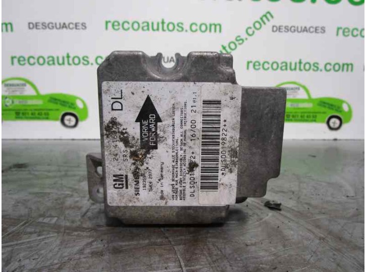 Recambio de centralita airbag para opel astra g berlina 2.0 dti referencia OEM IAM 24416703 5WK42977 SIEMENS