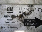 Recambio de centralita airbag para opel astra g berlina 2.0 dti referencia OEM IAM 24416703 5WK42977 SIEMENS