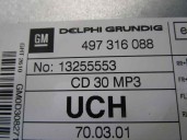 Recambio de sistema audio / radio cd para opel astra h ber. 1.7 16v cdti referencia OEM IAM 13255553 497316088 GRUNDIG