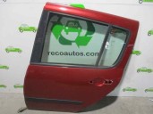 Recambio de puerta trasera izquierda para renault modus 1.4 16v referencia OEM IAM 821014278R GRANATE 5 PUERTAS