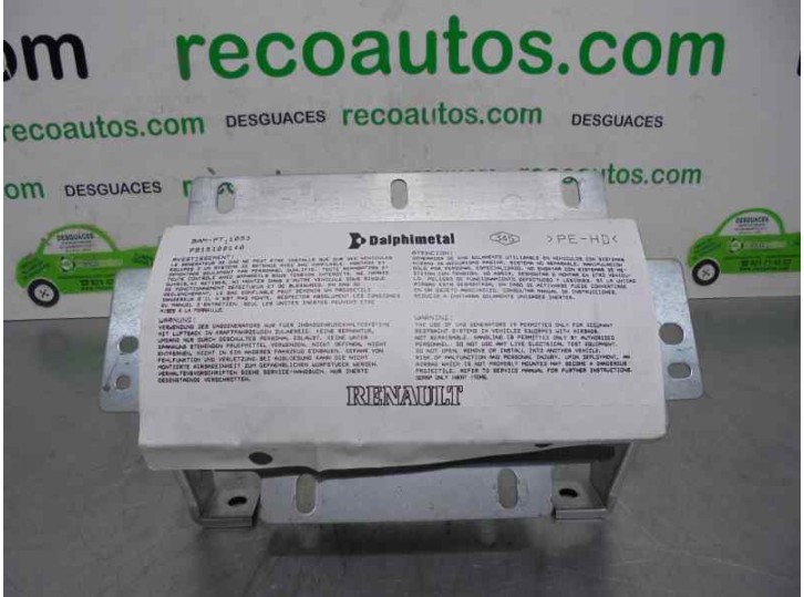 Recambio de airbag lateral delantero derecho para renault modus 1.4 16v referencia OEM IAM 8200216039 