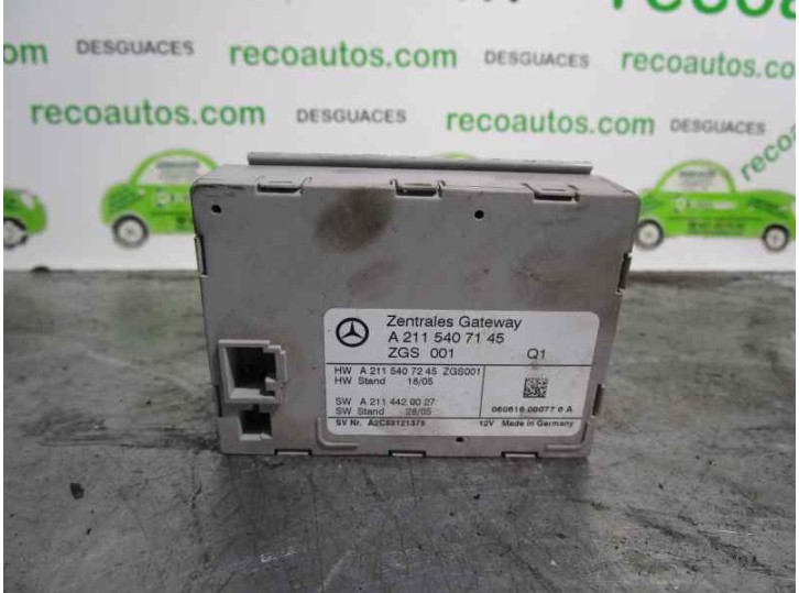 Recambio de centralita para mercedes-benz clase e (w211) berlina 2.2 cdi cat referencia OEM IAM A2115407145 A2C53121375 