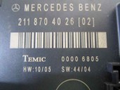 Recambio de centralita cierre para mercedes-benz clase e (w211) berlina 2.2 cdi cat referencia OEM IAM 2118704026 00006805 TEMIC