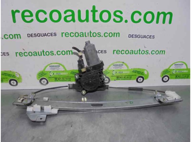 Replacement rear right window regulator for Kia Rio II (JB) 1.5 CRDi OEM IAM reference 988201G200 2 PINS 5 DOORS.