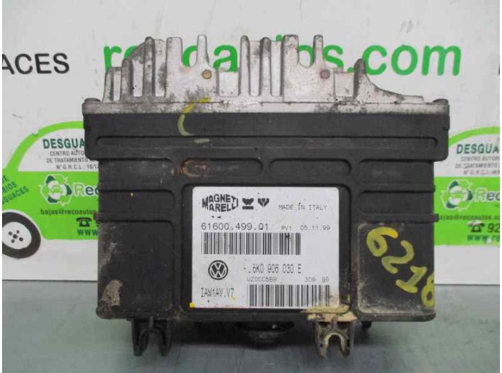 Replacement engine control unit (ECU) for Seat Cordoba Saloon (6K2) 1.6 OEM IAM reference 6K0906030B 6160049901 MAGNETI MARELLI
