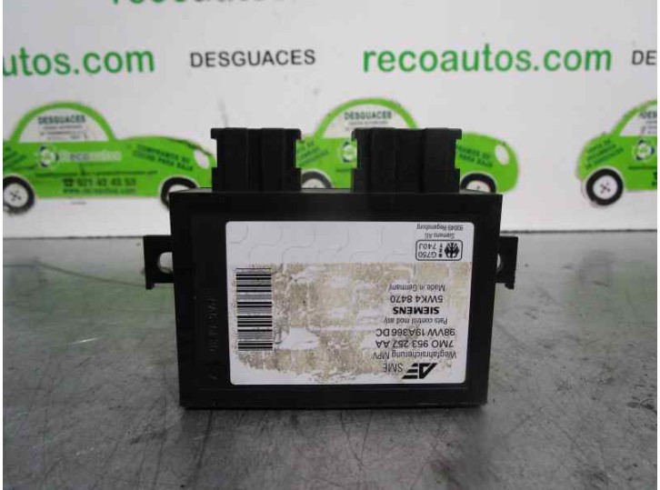 Recambio de centralita inmovilizador para volkswagen sharan (7m8) 1.9 tdi referencia OEM IAM 7M0953257AA 5WK48470 SIEMENS