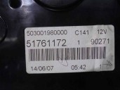 Recambio de cuadro instrumentos para fiat bravo (198) 1.9 8v jtd cat referencia OEM IAM 51761172  