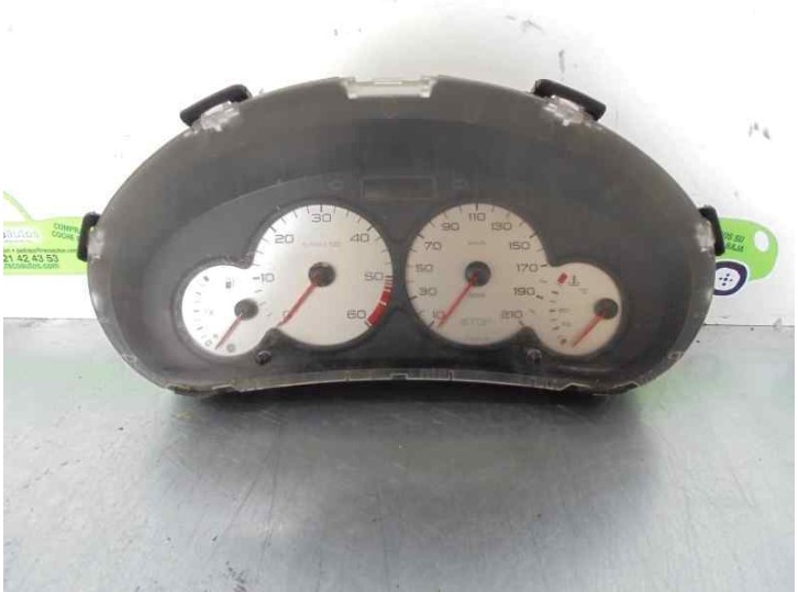 Recambio de cuadro instrumentos para peugeot 206 berlina 1.4 hdi referencia OEM IAM 9648836580 9648836580 