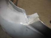 Recambio de paragolpes trasero para opel corsa b 1.4 cat (2h6) referencia OEM IAM NEGRO TEXTURADO 5 PUERTAS